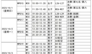 亚运会跳水比赛时间 亚运会跳水比赛时间